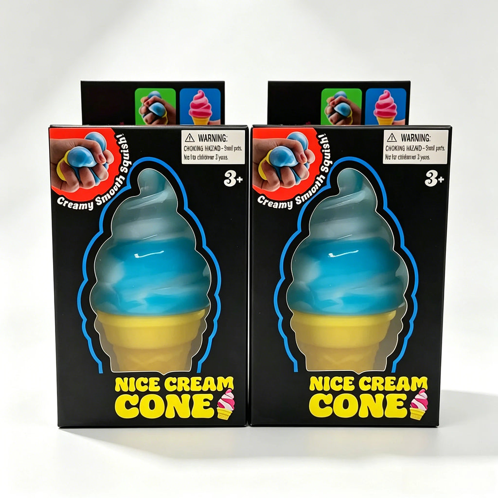 Icecream Stressrelieving Ball Toy Reduces Anxiety Releases Stress Tactile Toy Suitable for Children as a soothing Squeezing Obje