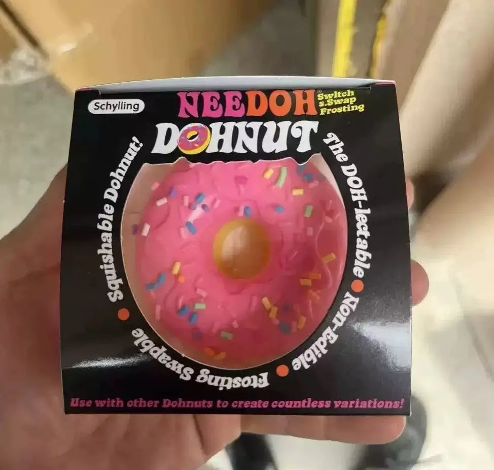 2026 New Arrival Schylling NeeDoh Jelly Donut Squeeze Toy, Stress Relief Squishy Toy with Slow Rebound, Perfect Gift D