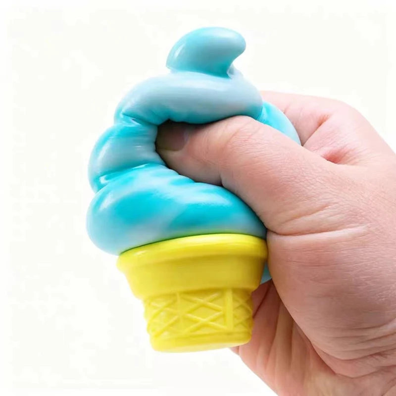 Icecream Stressrelieving Ball Toy Reduces Anxiety Releases Stress Tactile Toy Suitable for Children as a soothing Squeezing Obje
