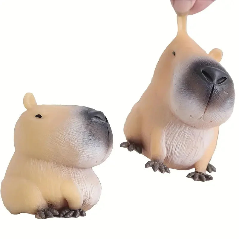 Squishy Capybara Squeezing Toy Soft Relax Animal Fidget for Adults Stress Relief Toys Halloween Christmas Holiday Party Gifts