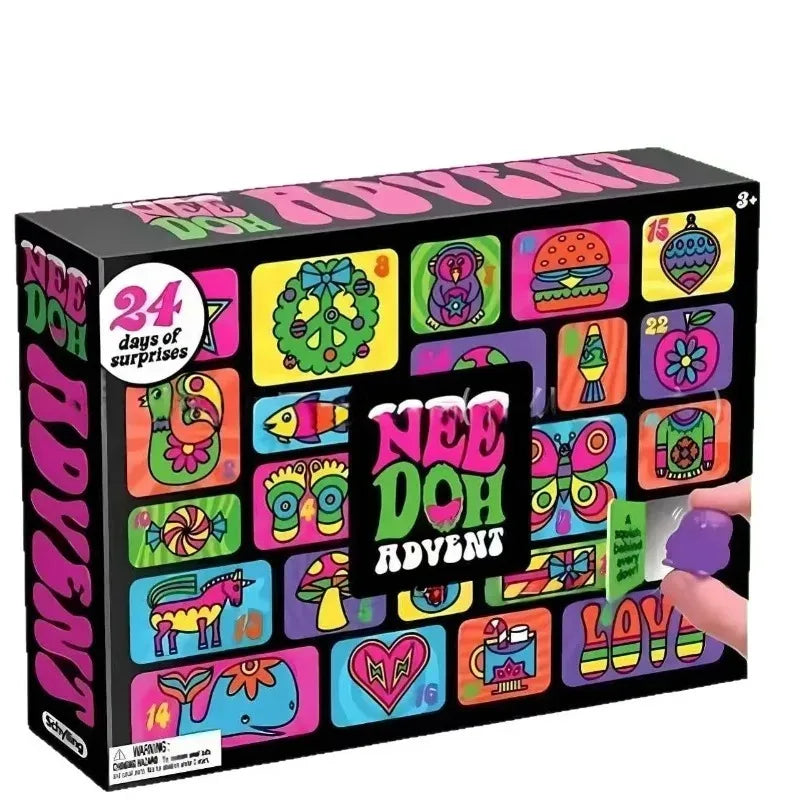 Surprise Blind Box Needoh Advent Calendar Gift For Children 24 Day Countdown New Year Family Friends Blind Box Party Toy Gift
