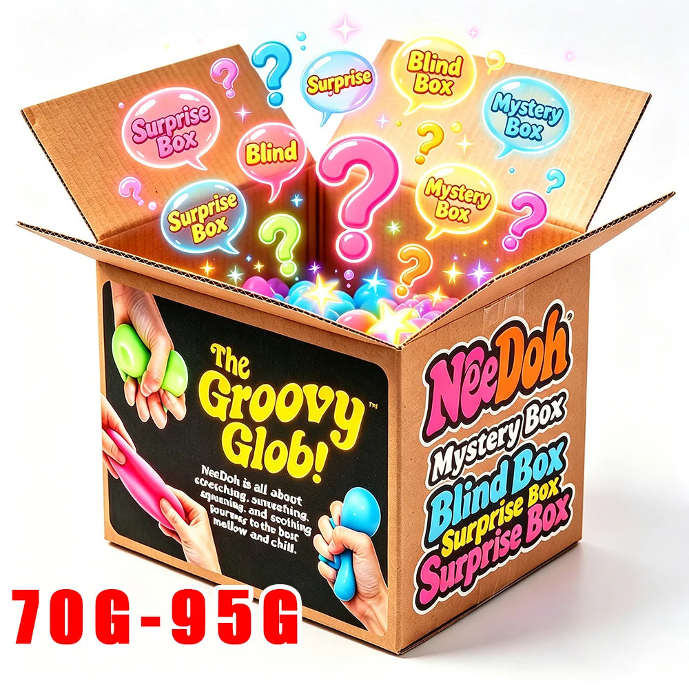 2026 NeeDoh Schylling Squeez Toy Squishy Blind Box Multi Slow-Rising Squishy ADHD Stress Relief Fingertip Toy Mystery Box Gift