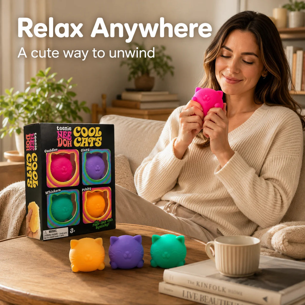 NeeDoh Soft Pinch Stress Relief Toy, Squishy Fidget Squeeze Toy, Anxiety Relief Sensory Toy for Adults